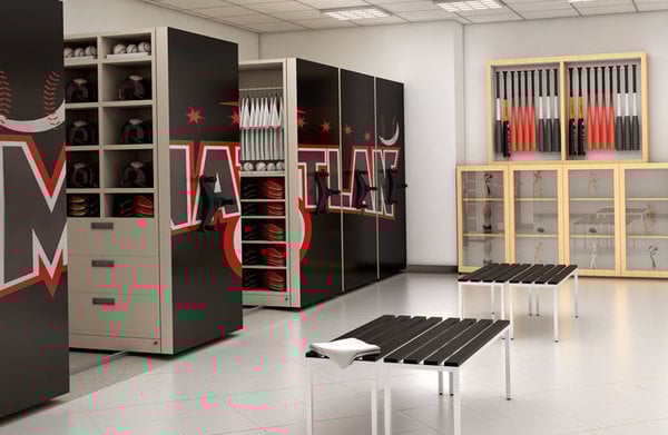 Mobile Shelving with logo-Aurora
