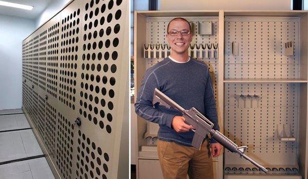 Mobile Shelving Perforated Doors-Aurora