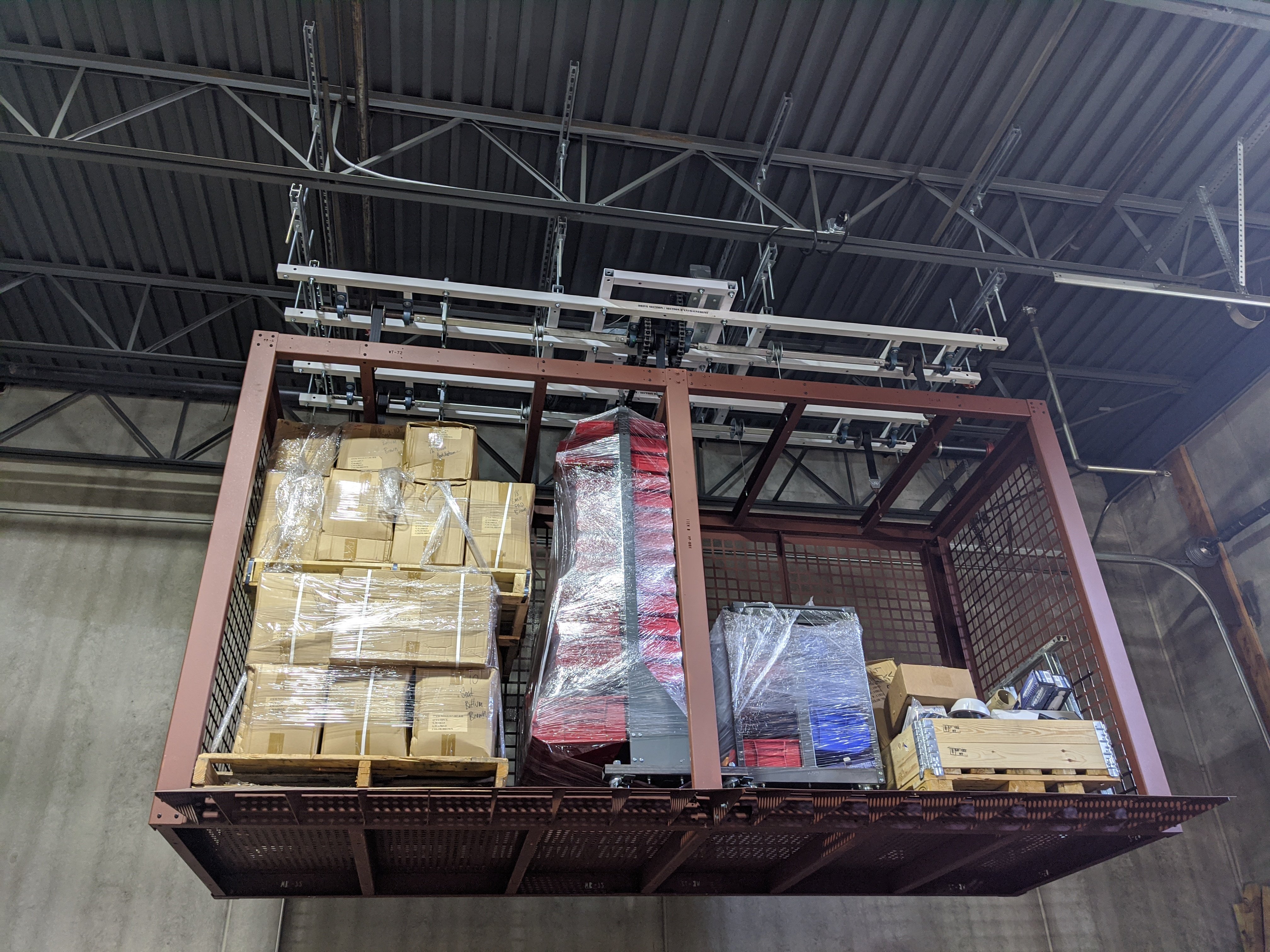 Overhead Storage Platform