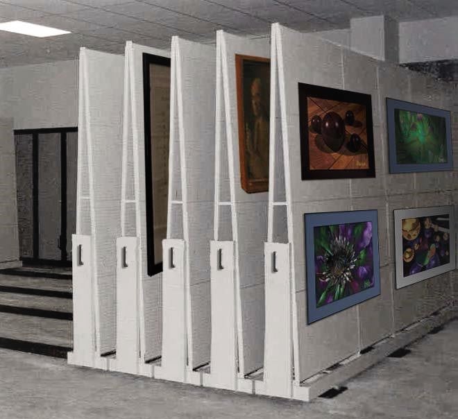 Compactor Shelving-Art Storage