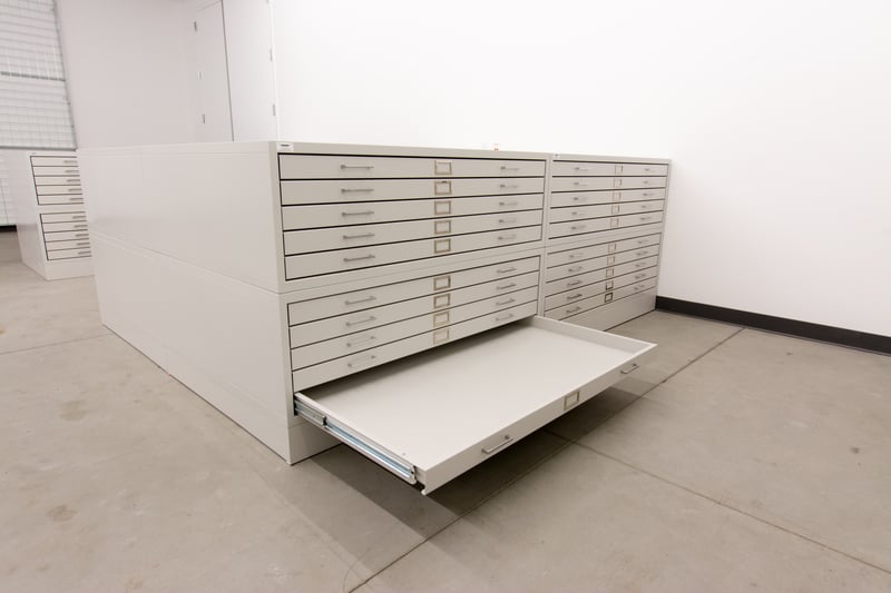 Benton Museum-Flat File Cabinets