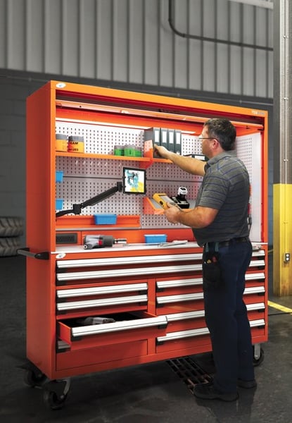 Mobile workstation Hutch