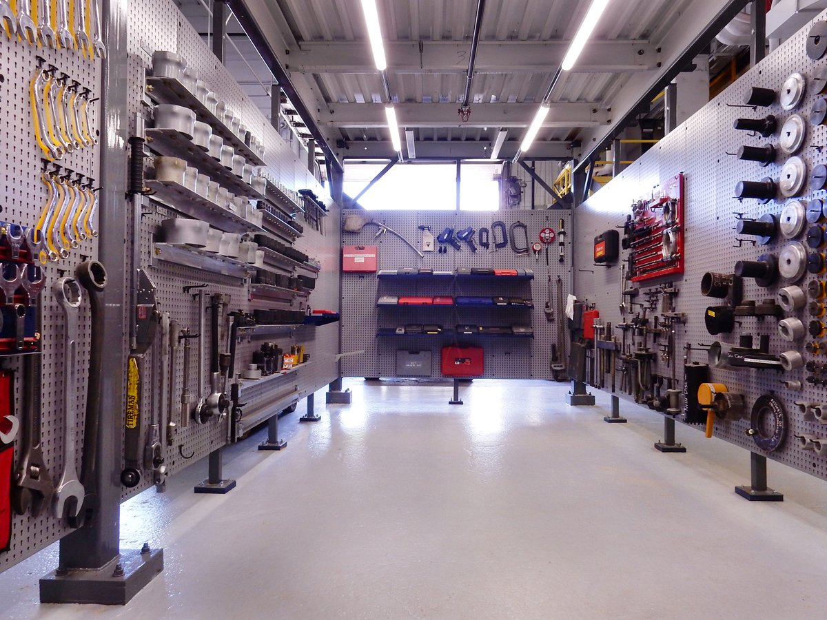 Freestanding Utility Panels for Tool Storage