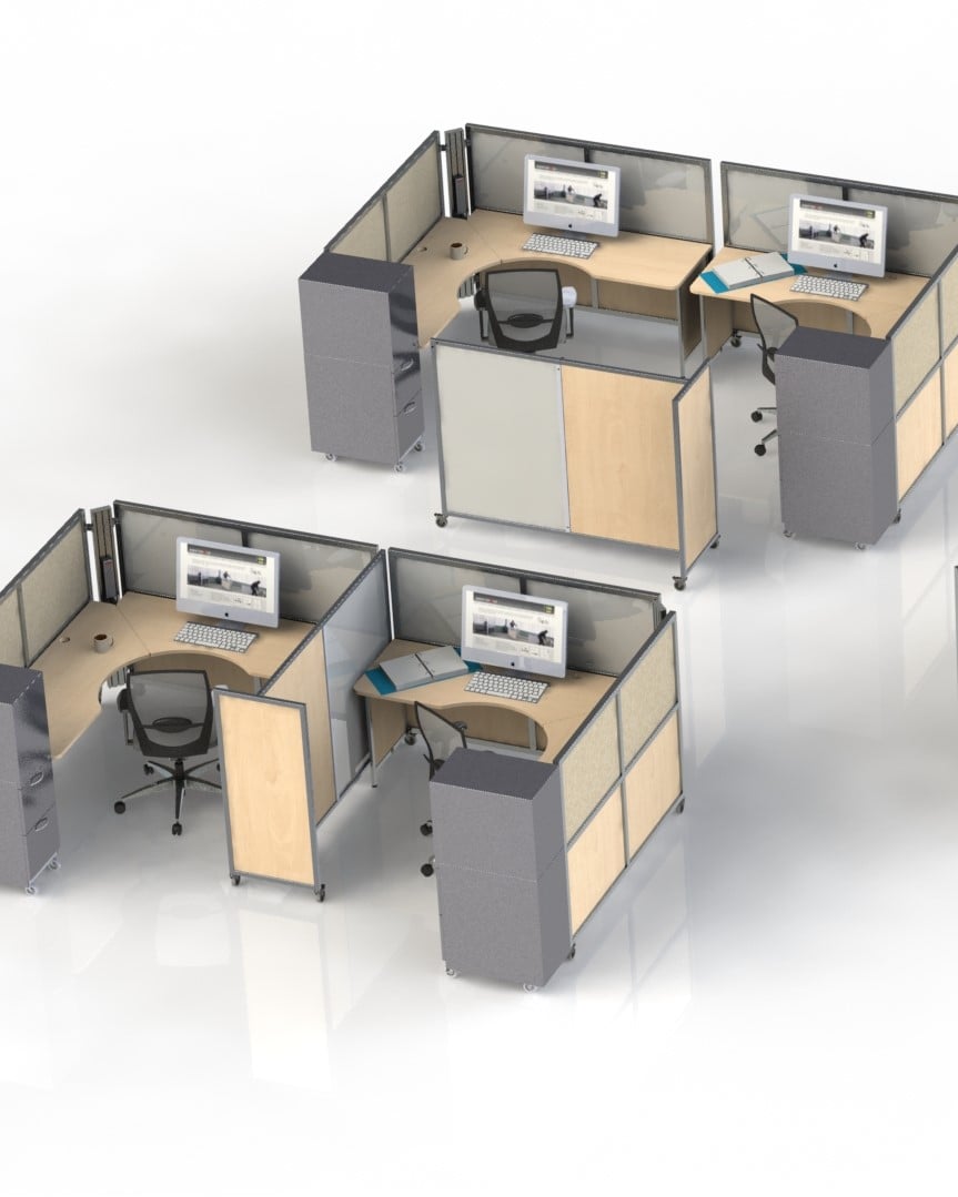 Swiftspace foldable furniture w/Movable walls