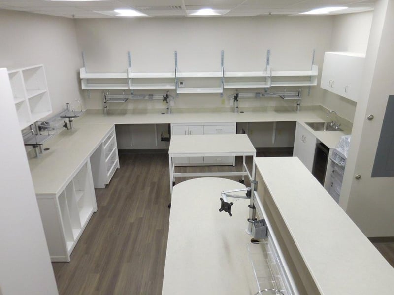Modular Millwork-White Lab