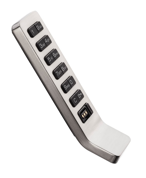 Keypad lock with integrated handle