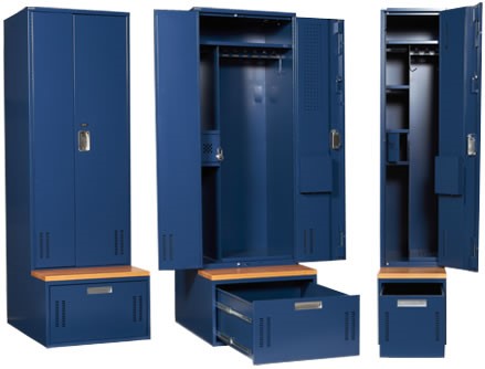Metal gear lockers