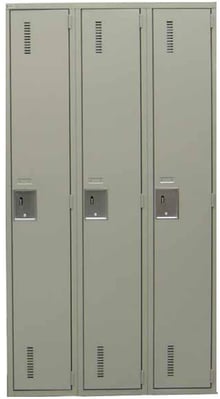 Metal gray locker