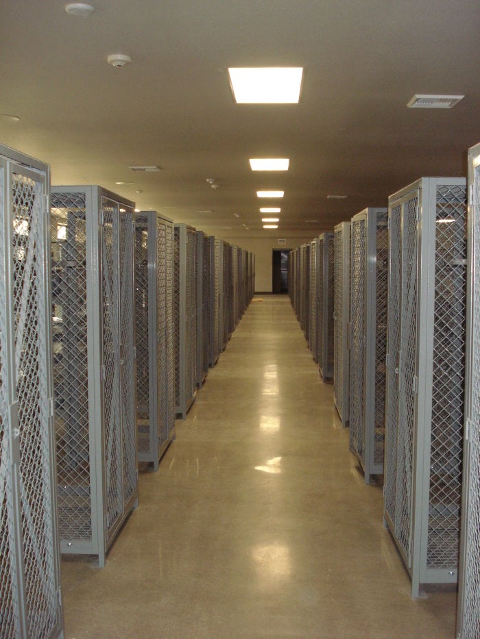 Wire Mesh Lockers-Camp Pendleton