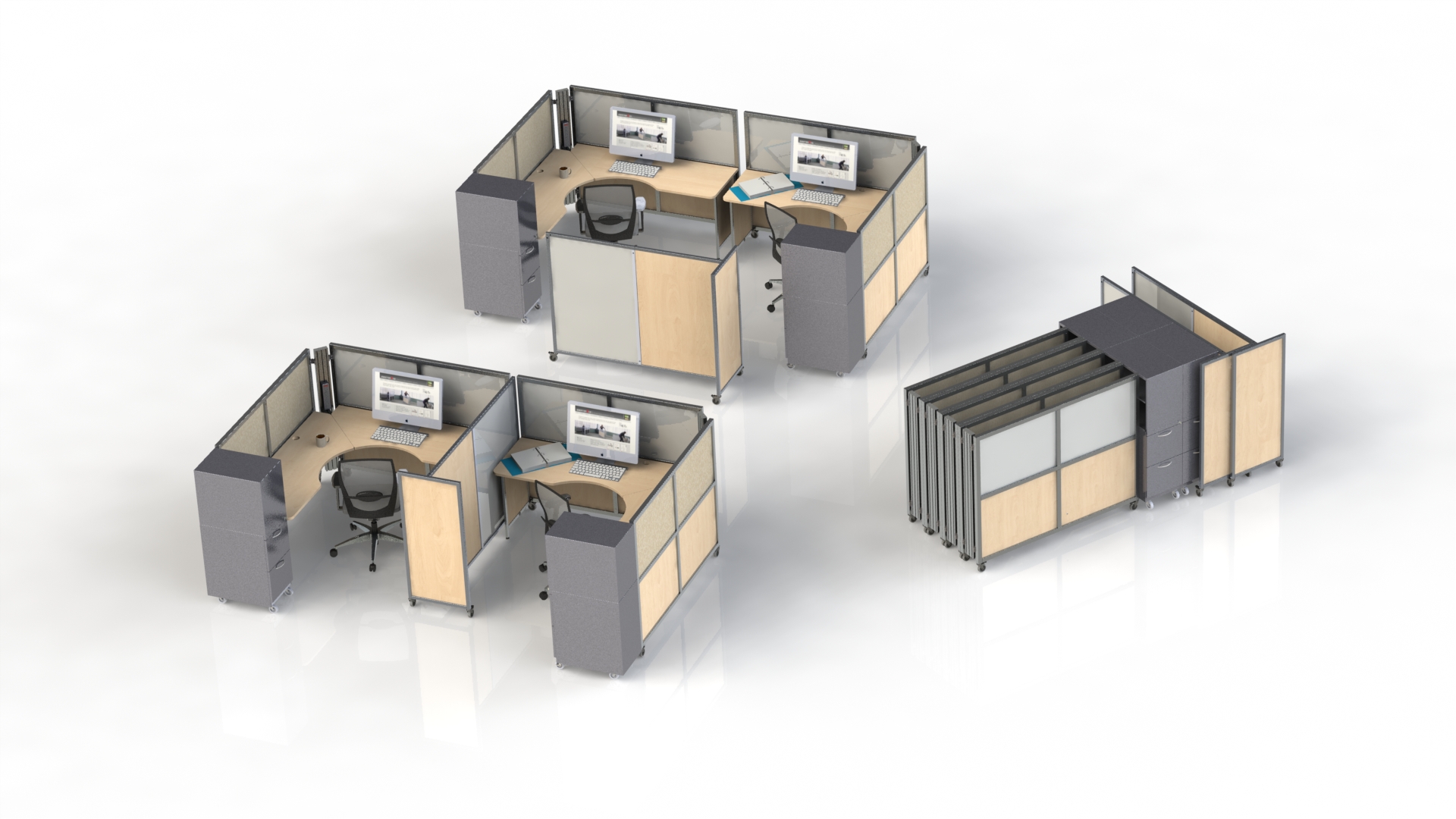 Swiftspace-Movable walls and workstations