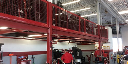 Beastwire platform guarding-red