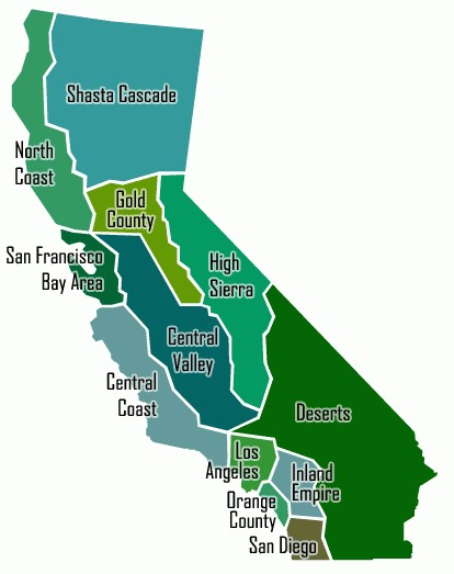 Map of CA Regions