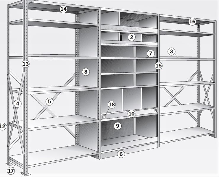 Clip Shelving Graphic