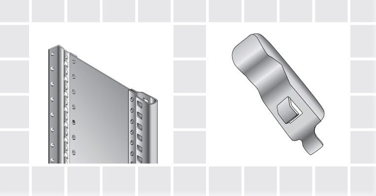 Clip shelving graphic