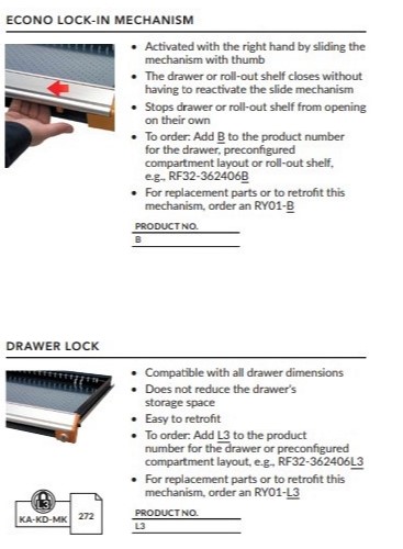 Econo LockIn-Drawer Lock