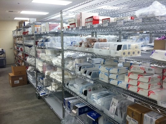 Aurora-wire-shelving-medical-supply-storage