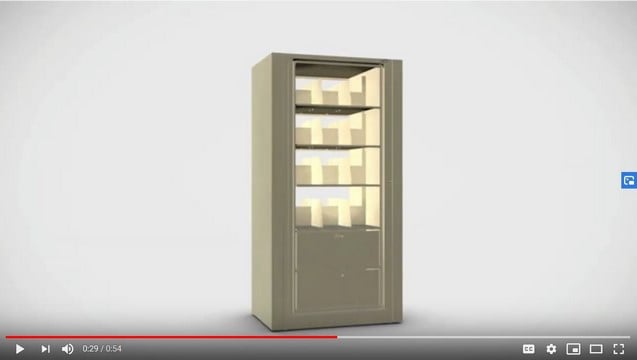 Video-Rotary Storage Cabinet