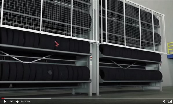 Video-Vidir Automated tire Storage