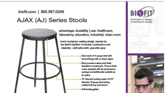 Brochure-Biofit-Ajax Stool-2020 sheet