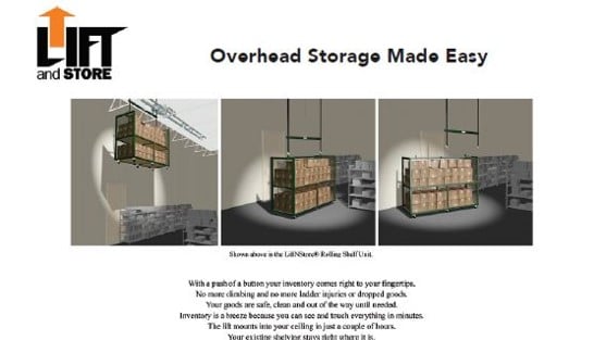 Brochure-LiftnStore-Overhead Cart Storage