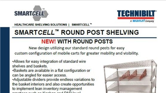 Brochure-Technibilt-SmallCell Round Post Shelving