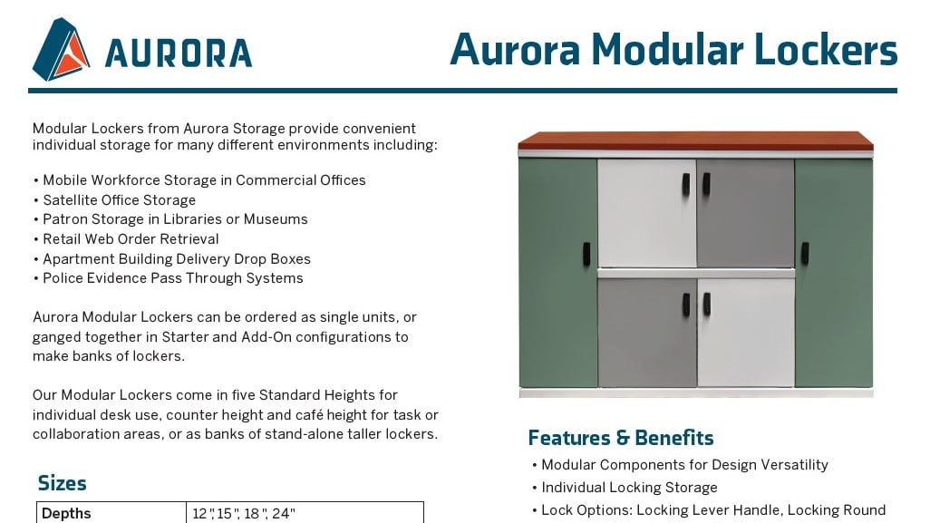 Brochure-Aurora-Modular Lockers sgl sheet