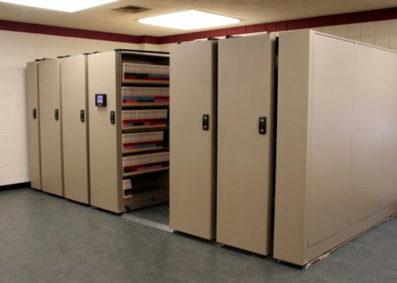 Mobile Shelving for Office Records