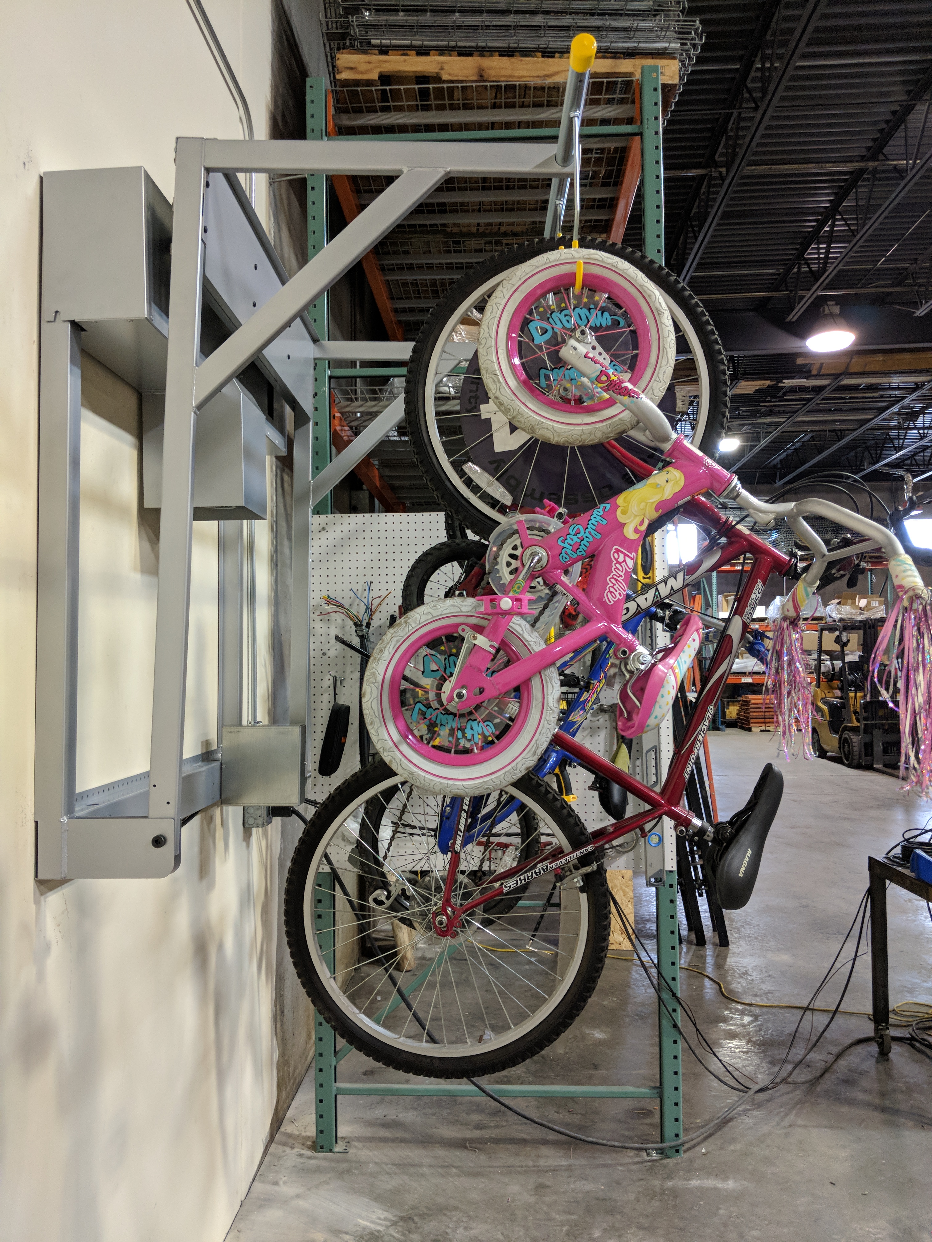 Wall Mounted Motorized Bike Lift