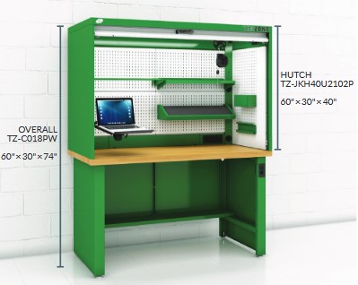 Workstation hutch workbench