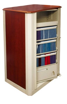 Times2 Rotary Cabinet with Wood-Tek