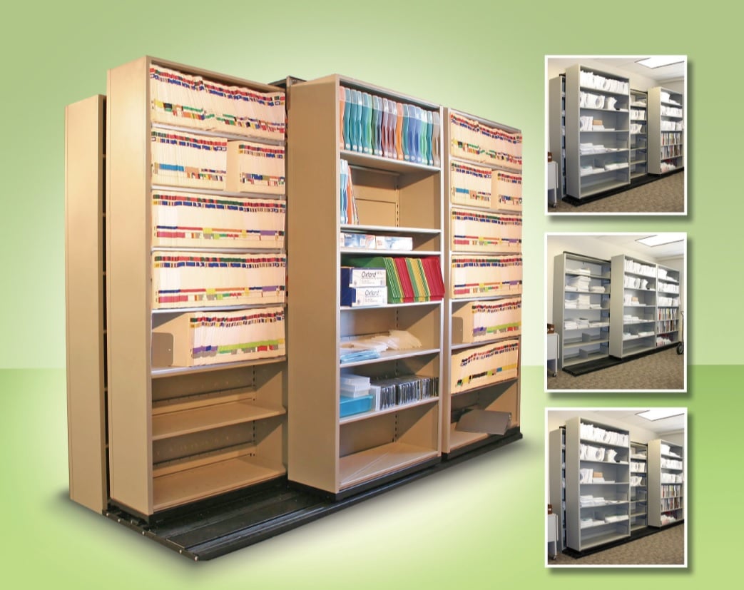 Sliding shelving