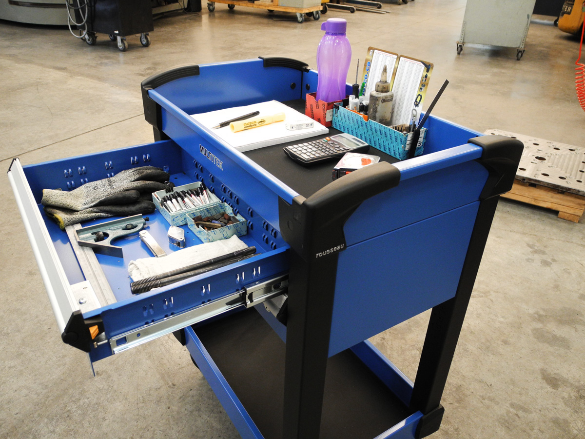 Modular Drawer in Mobile Tool Cart