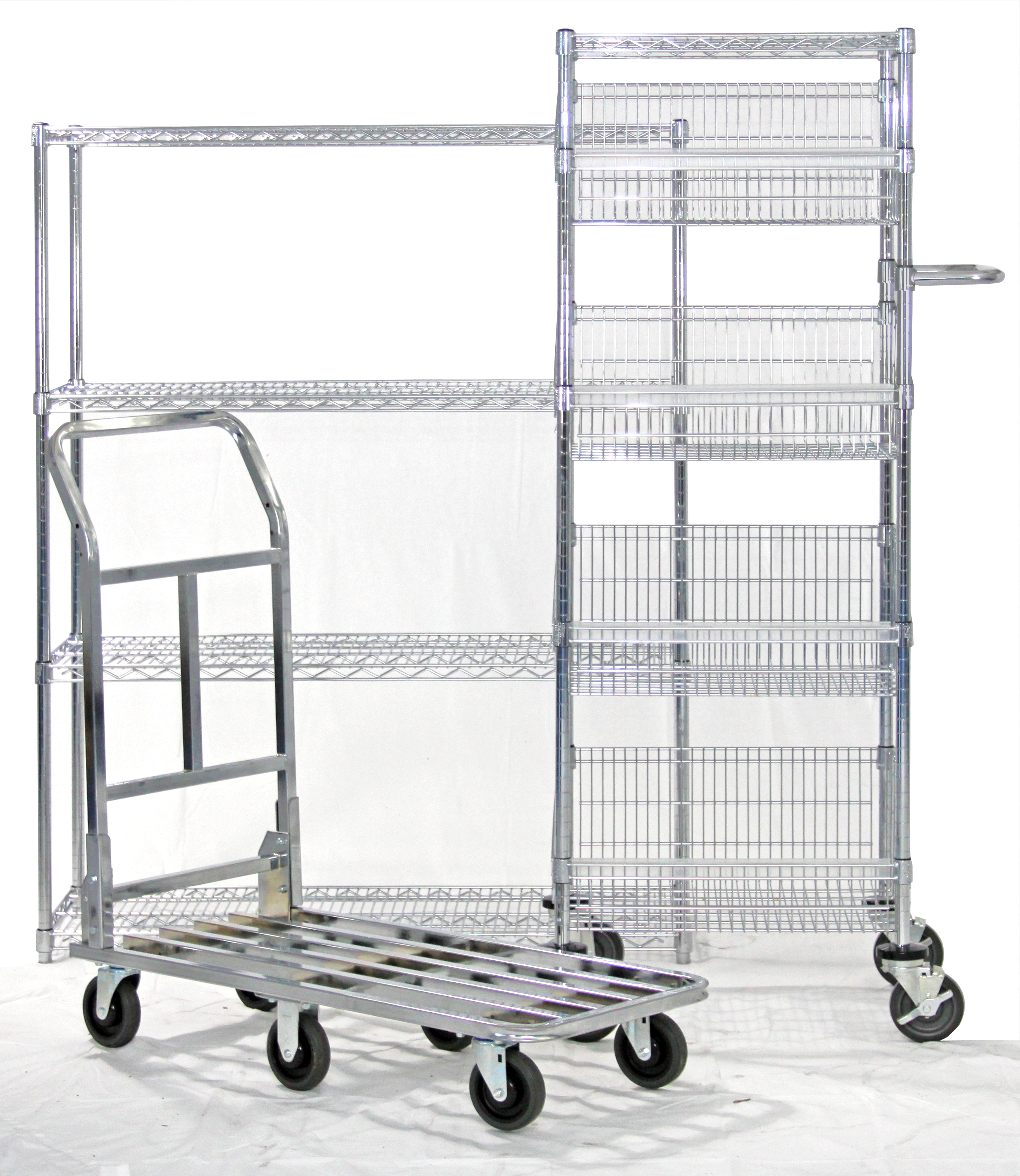 Multi-pick wire Cart with dolly