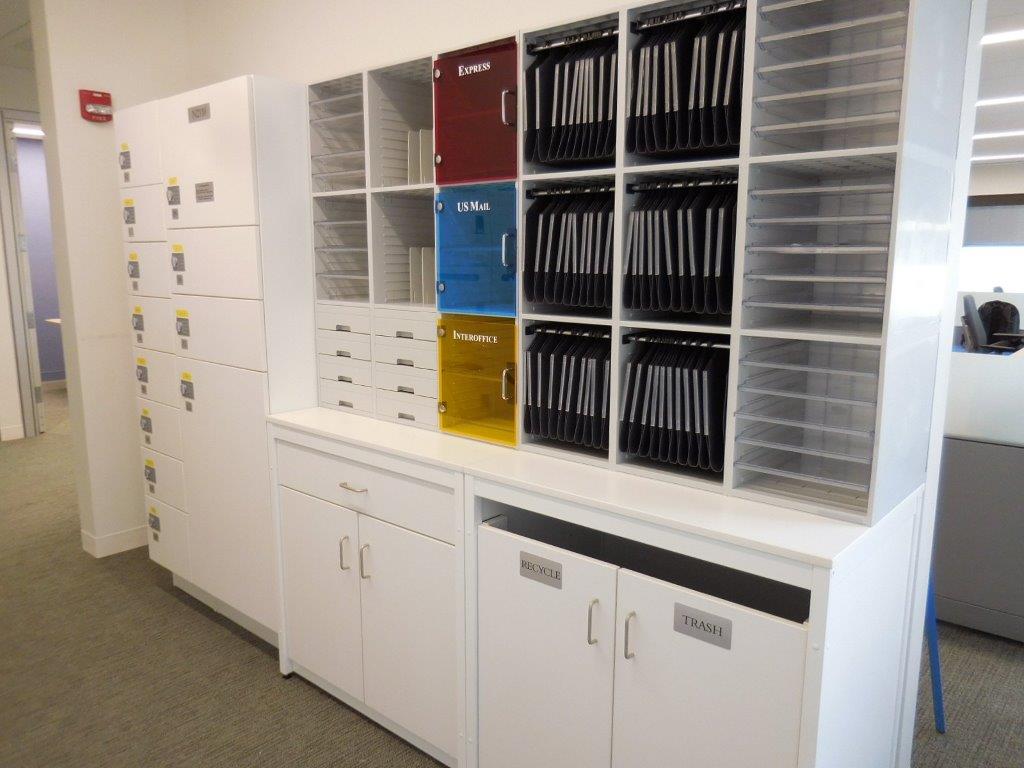 Millwork mail room Sorters/Cabinets