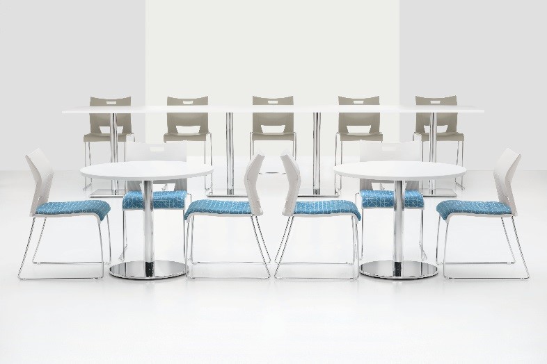 Break room-meeting tables