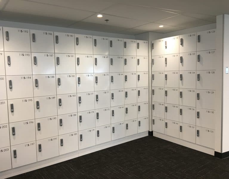 Lockers with locks