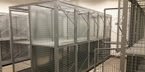 Double-Tier-Military-Welded Wire Lockers