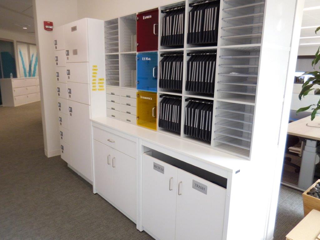 Millwork with Mail Sorter