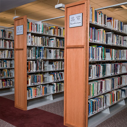 Aurora-Welded-Frame Library Shelving