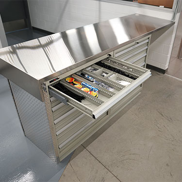 Stainless Steel cabinet-modular drawers