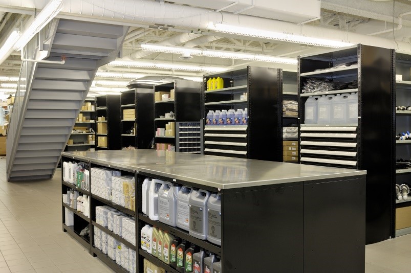 Modular Drawers in Shelving