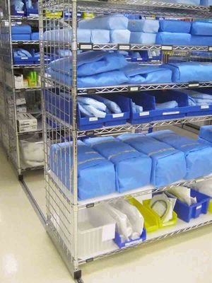 Mobile Wire Shelving-Hospital Supply