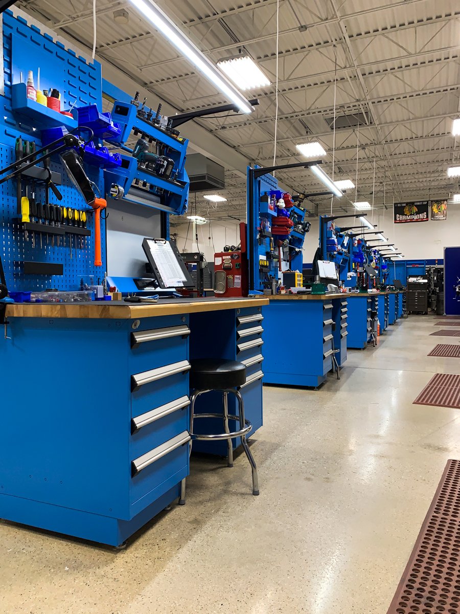 Work centers-manufacturing CNC tools