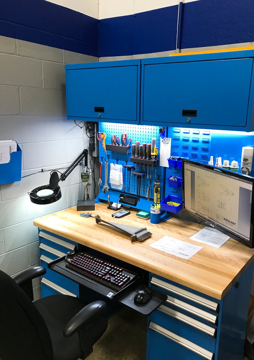 Work center with multiple accessories